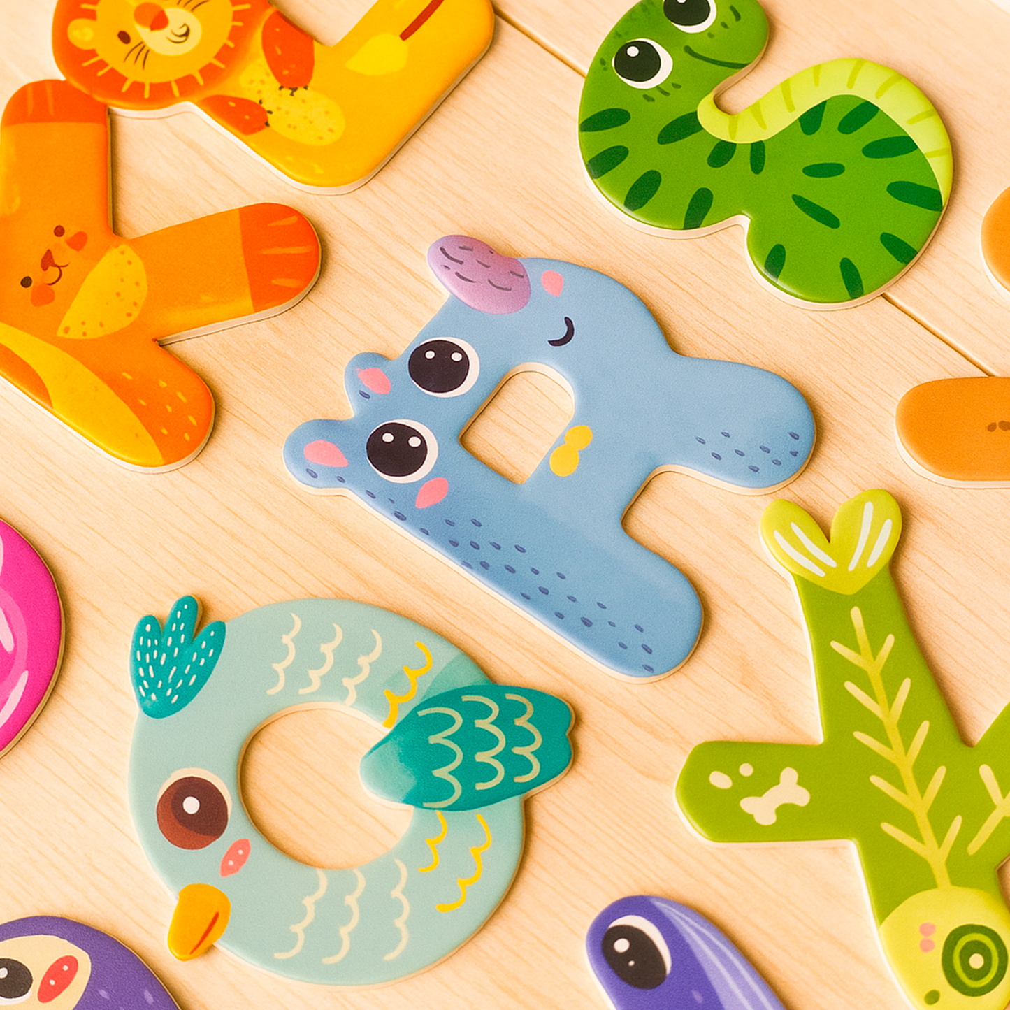 Letras magneticas con forma de animalitos