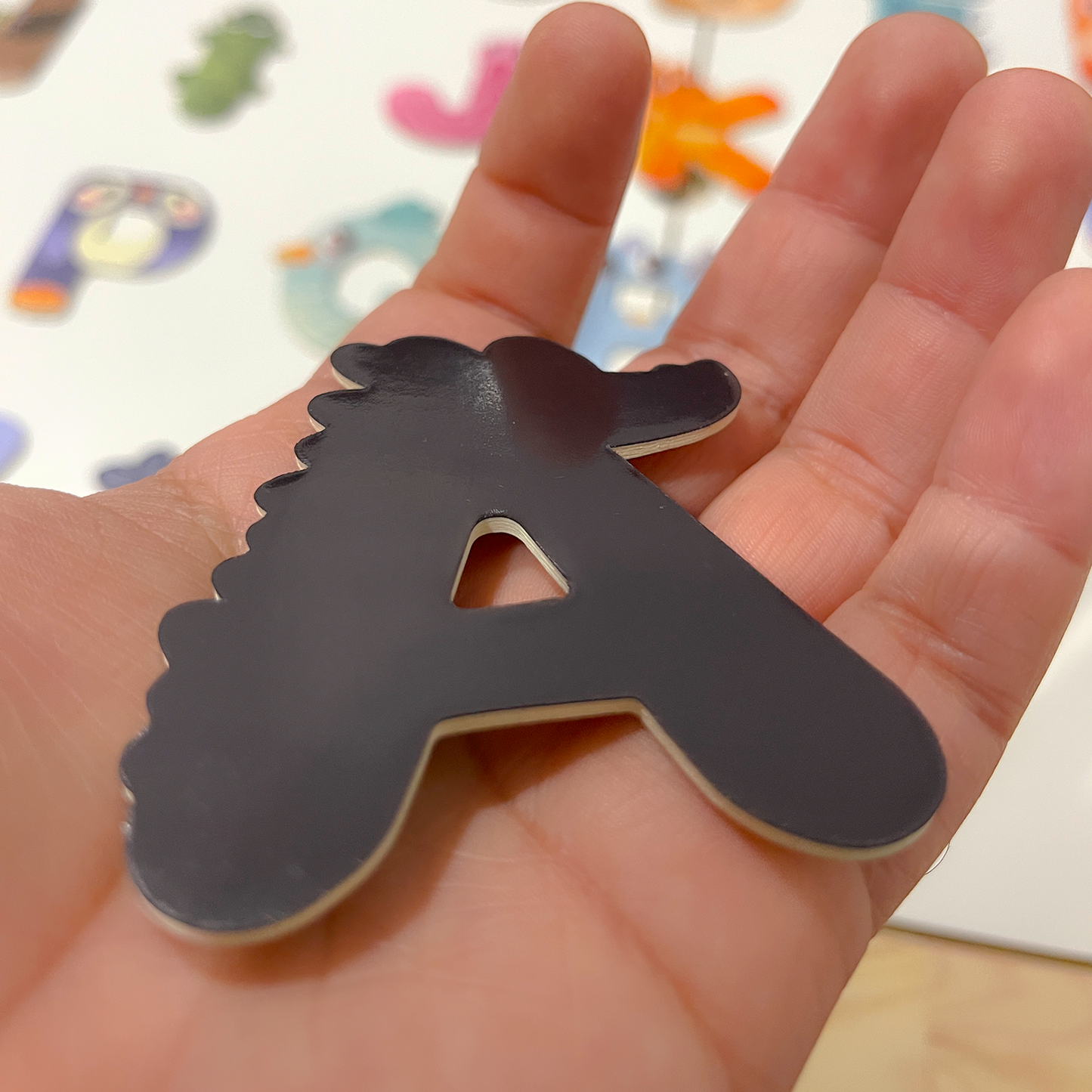 Letras magneticas con forma de animalitos