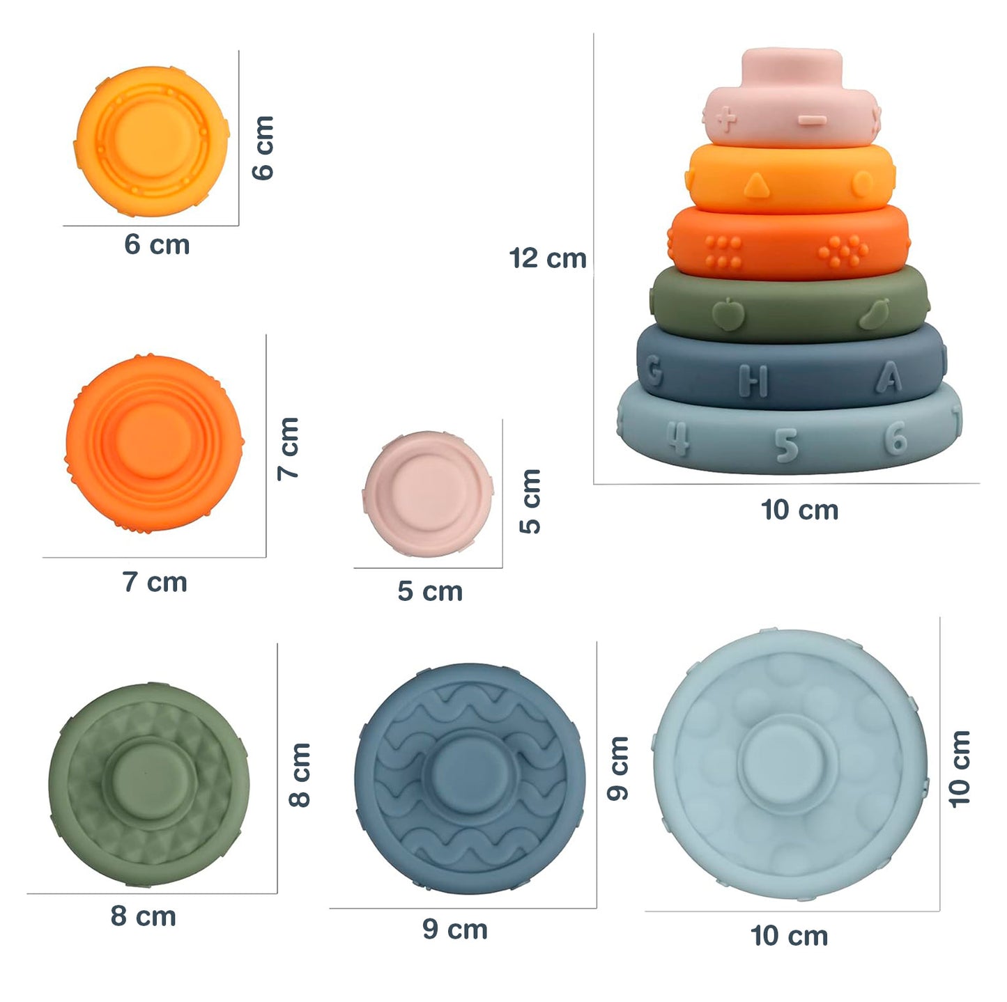 KoWün Torre Apilable de Silicona – 3D Stacking