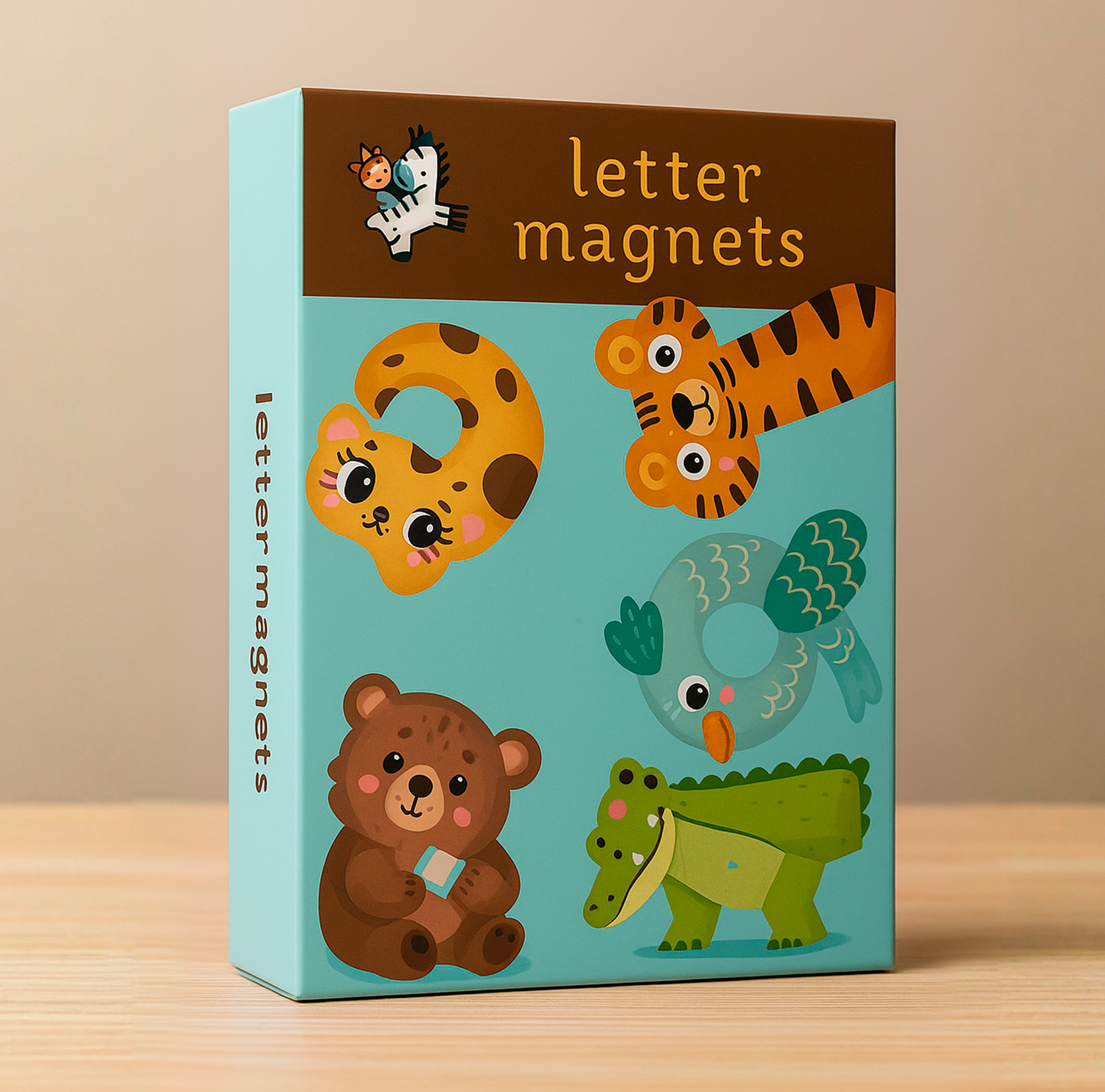 Letras magneticas con forma de animalitos