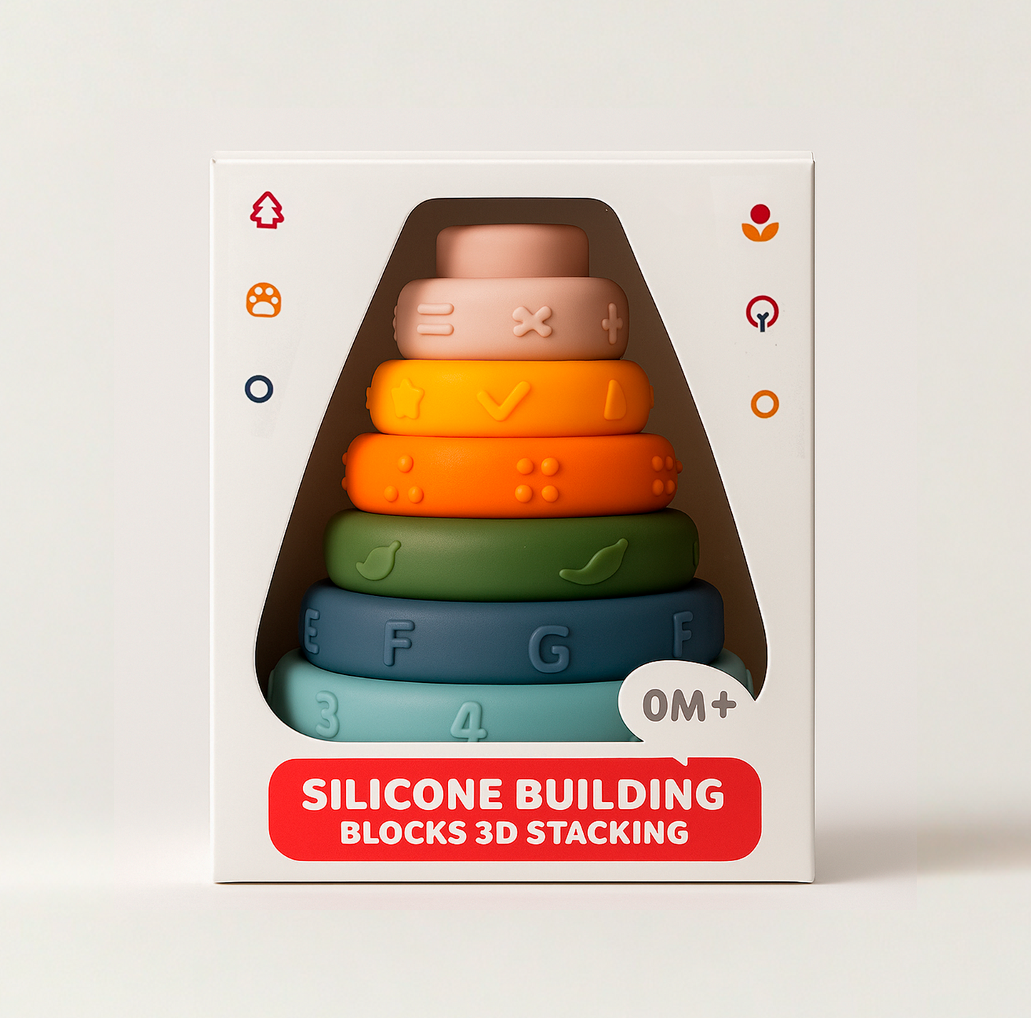 KoWün Torre Apilable de Silicona – 3D Stacking