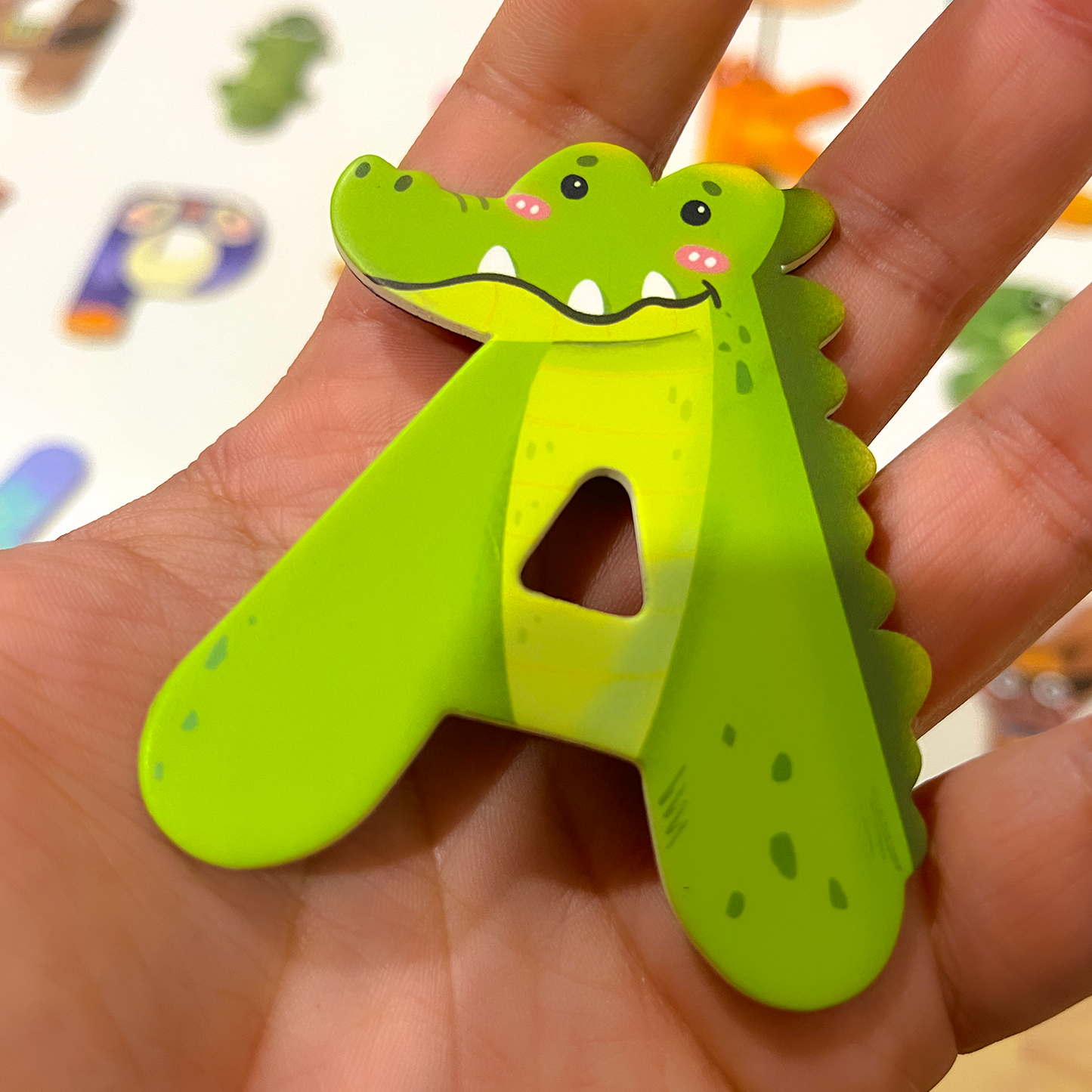 Letras magneticas con forma de animalitos